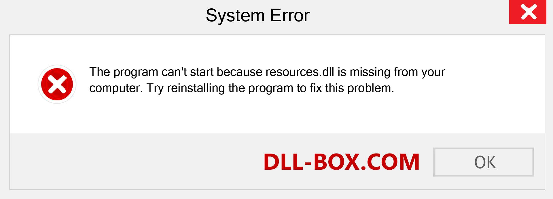  resources.dll file is missing?. Download for Windows 7, 8, 10 - Fix  resources dll Missing Error on Windows, photos, images
